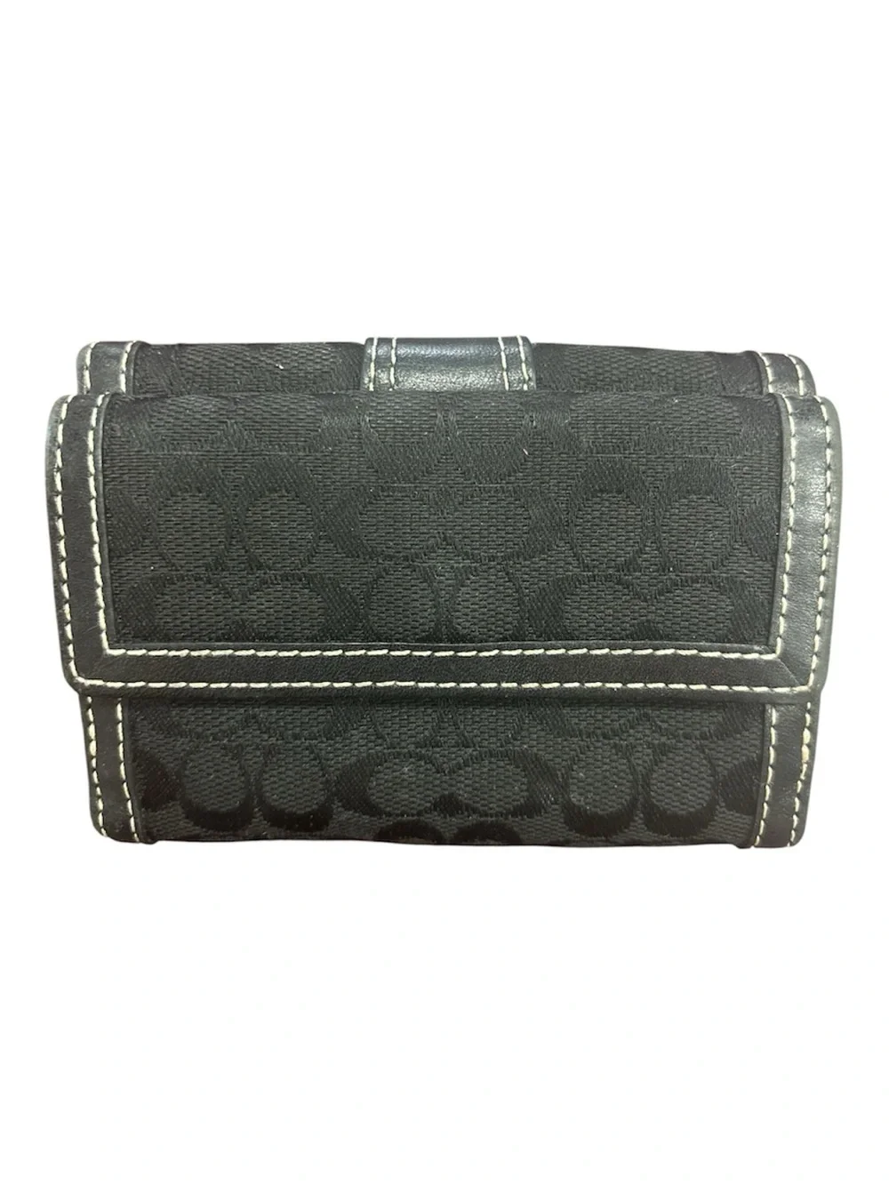 Coach Black C Patterned Women's Wallet - Picture 2 of 8